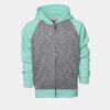 YOUTH Two Tone Full Zipper Hoodie Thumbnail