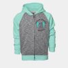 YOUTH Two Tone Full Zipper Hoodie Thumbnail