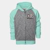 YOUTH Two Tone Full Zipper Hoodie Thumbnail