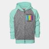 YOUTH Two Tone Full Zipper Hoodie Thumbnail