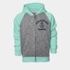 YOUTH Two Tone Full Zipper Hoodie Thumbnail