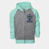 YOUTH Two Tone Full Zipper Hoodie Thumbnail
