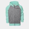 YOUTH Two Tone Full Zipper Hoodie Thumbnail
