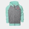 YOUTH Two Tone Full Zipper Hoodie Thumbnail