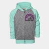 YOUTH Two Tone Full Zipper Hoodie Thumbnail
