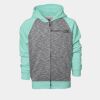 YOUTH Two Tone Full Zipper Hoodie Thumbnail