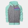 YOUTH Two Tone Full Zipper Hoodie Thumbnail