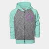 YOUTH Two Tone Full Zipper Hoodie Thumbnail