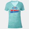 Tri Blend V Neck Shirt Thumbnail
